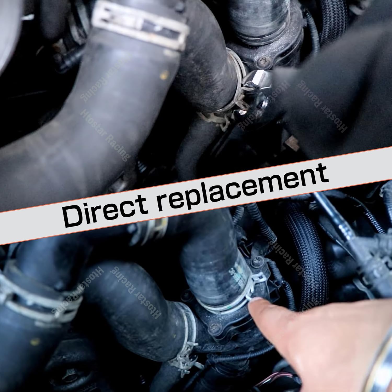 Aluminium Thermostat Assembly w/Sensor Compatible with Land Rover LR4 Discovery Range Rover Sport Velar, Compatible with Jaguar F-Type F-Pace XF XE XJ 3.0 2014-20 Replace for LR117568