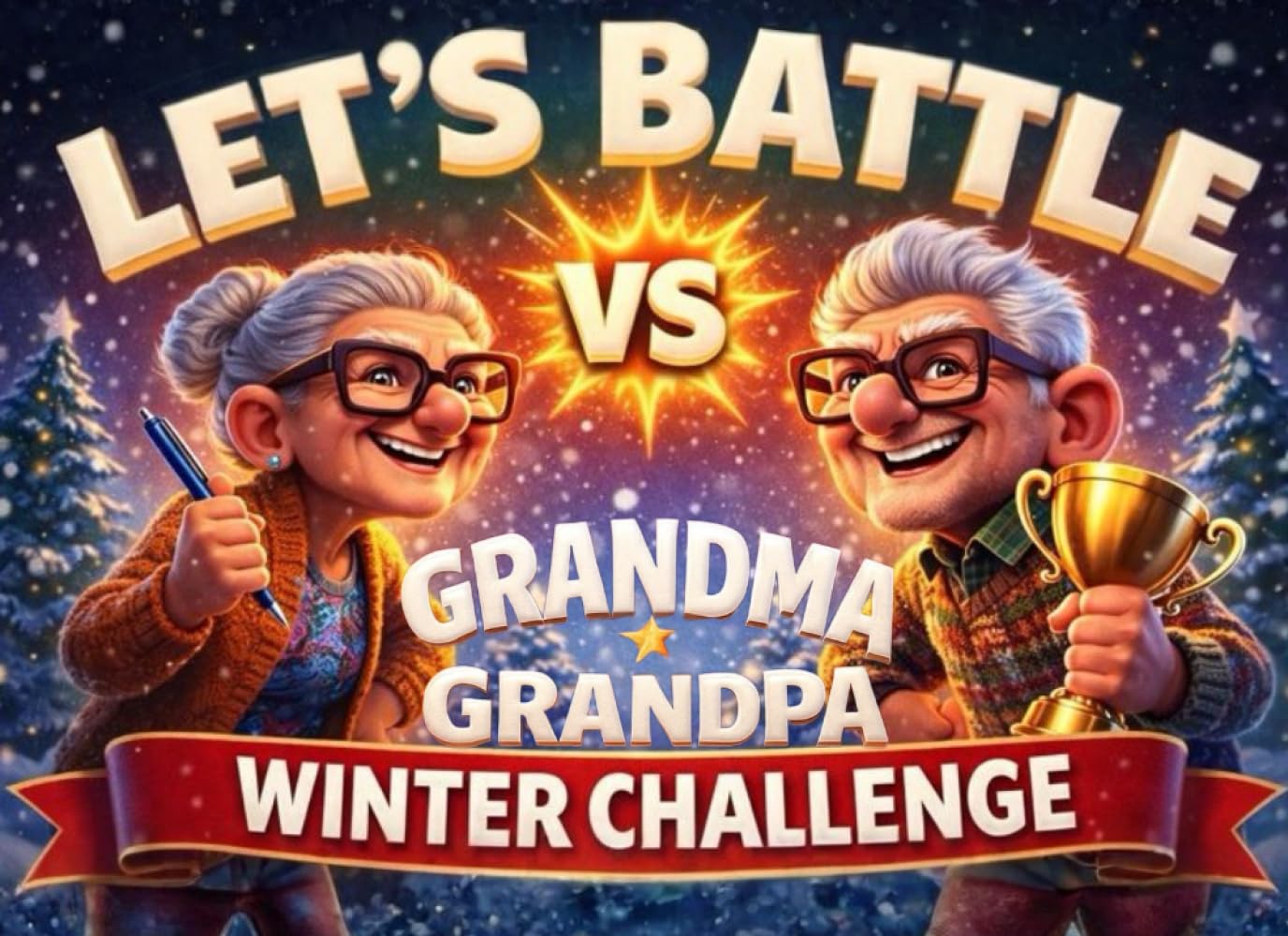 Let’s Battle: Grandma vs Grandpa Challenge Book: Fun 1-on-1 Games, Sweet Memory Prompts & Lighthearted Face-Offs for Grandparents