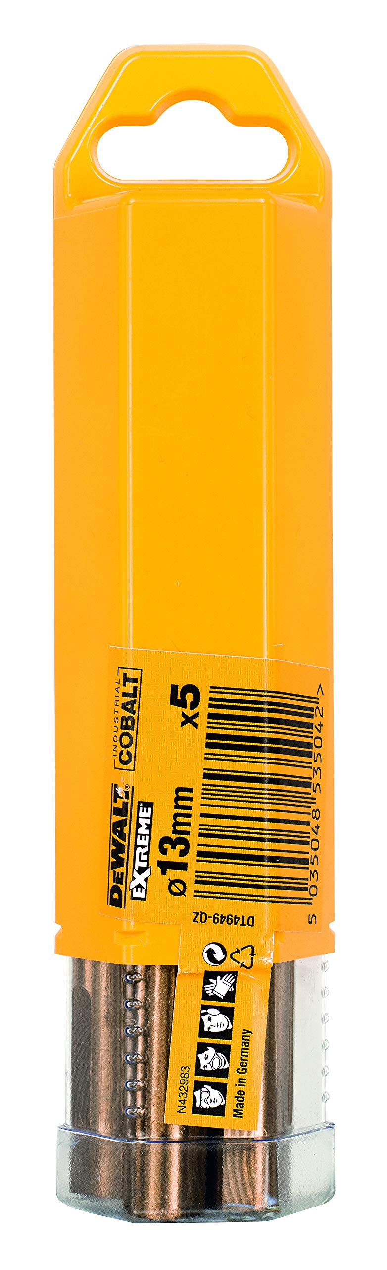 DEWALT Wiertło do metalu HSS-Co 13x151x101mm 5szt