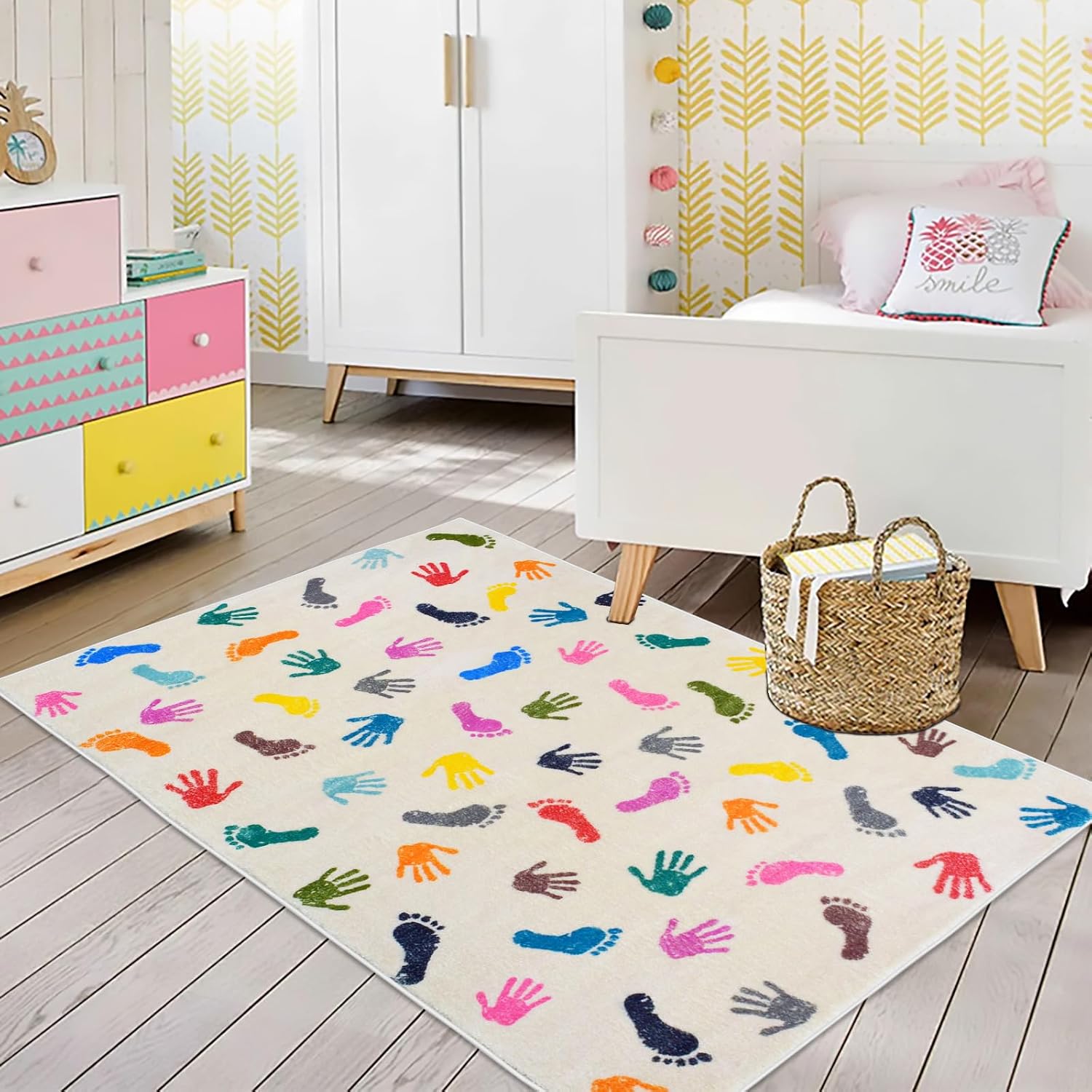 Kid Core Rug Amazon.com: Lacomfy Kids Play Rug Bedroom Carpet 5Ft Large Playroom Mat ...