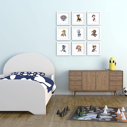 Miniatura 8 de Trends International Gallery Pops Nickelodeon PAW Patrol - Póster de pared de Marshall, 12 x 12 pulgadas, versión enmarcada en blanco