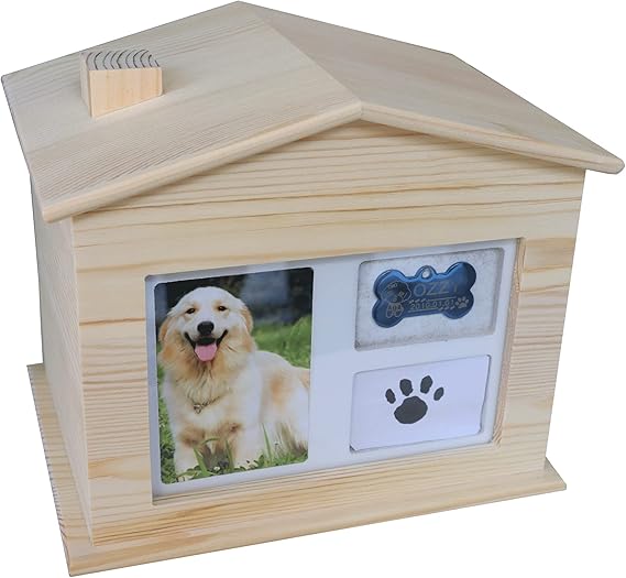 Urne funéraire en Bois pour Animal de Compagnie, Cadre Photo boîte
