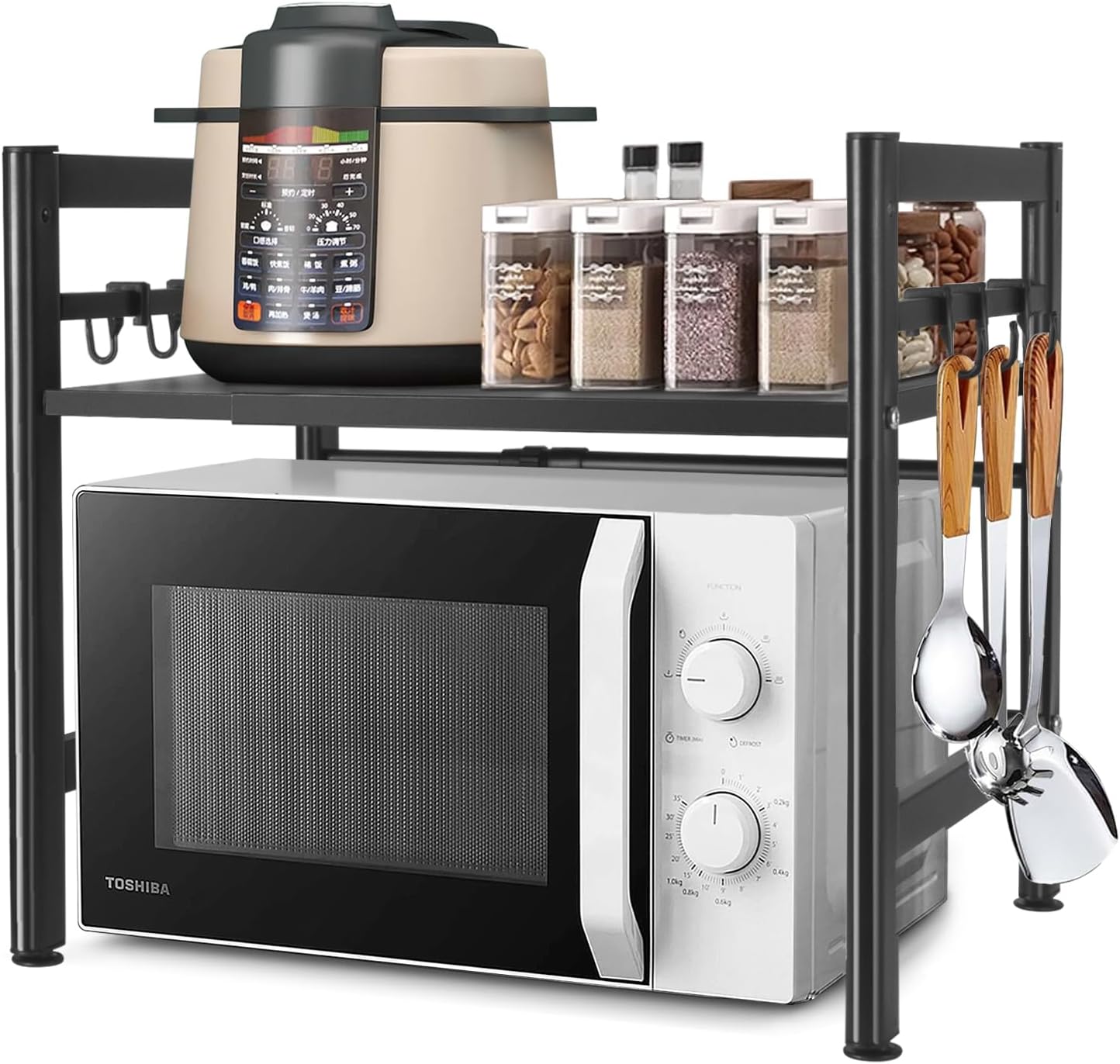 DlandHome Scaffale Cucina Salvaspazio, Supporto Per Microonde E Forno Mensola Cucina Per 814988