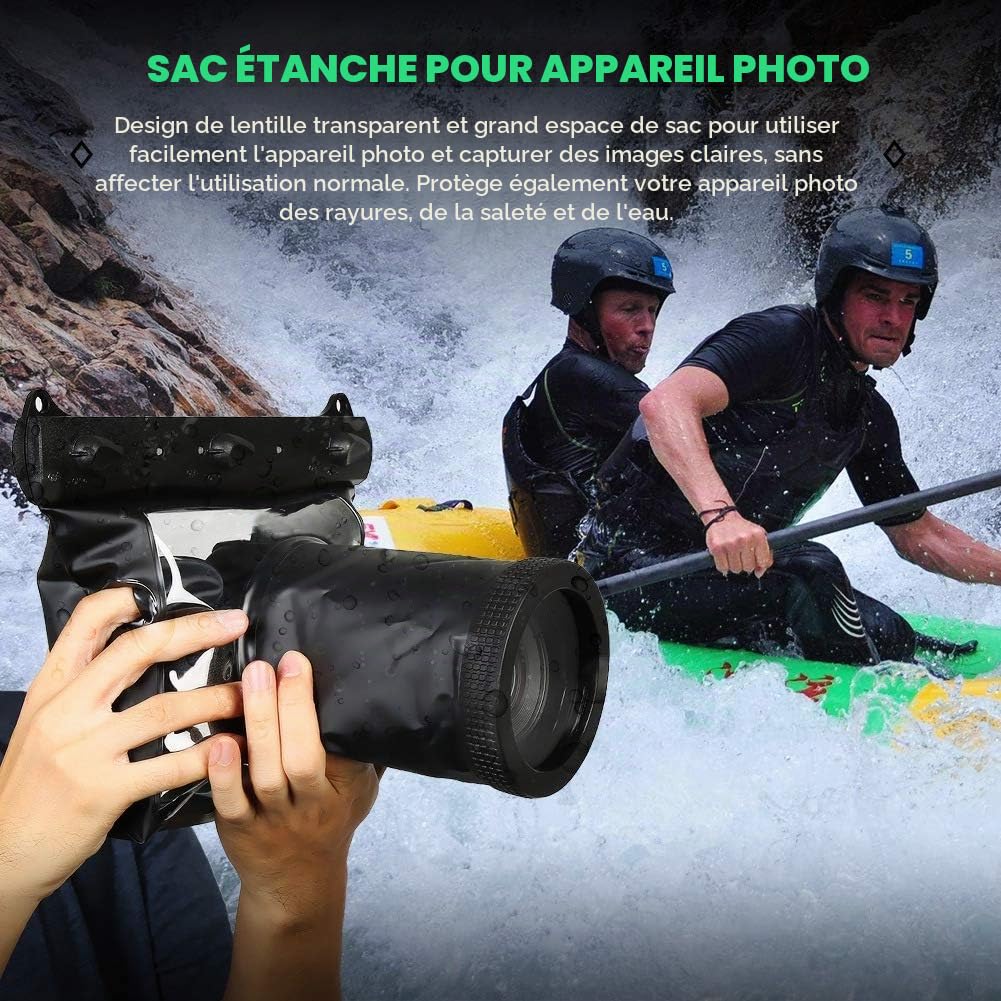 Goshyda Sac de boîtier étanche pour Appareil Photo pour Reflex numérique , étui de boîtier sous-Marin HD Pochette de Sac Sec pour la plongée à la dérive