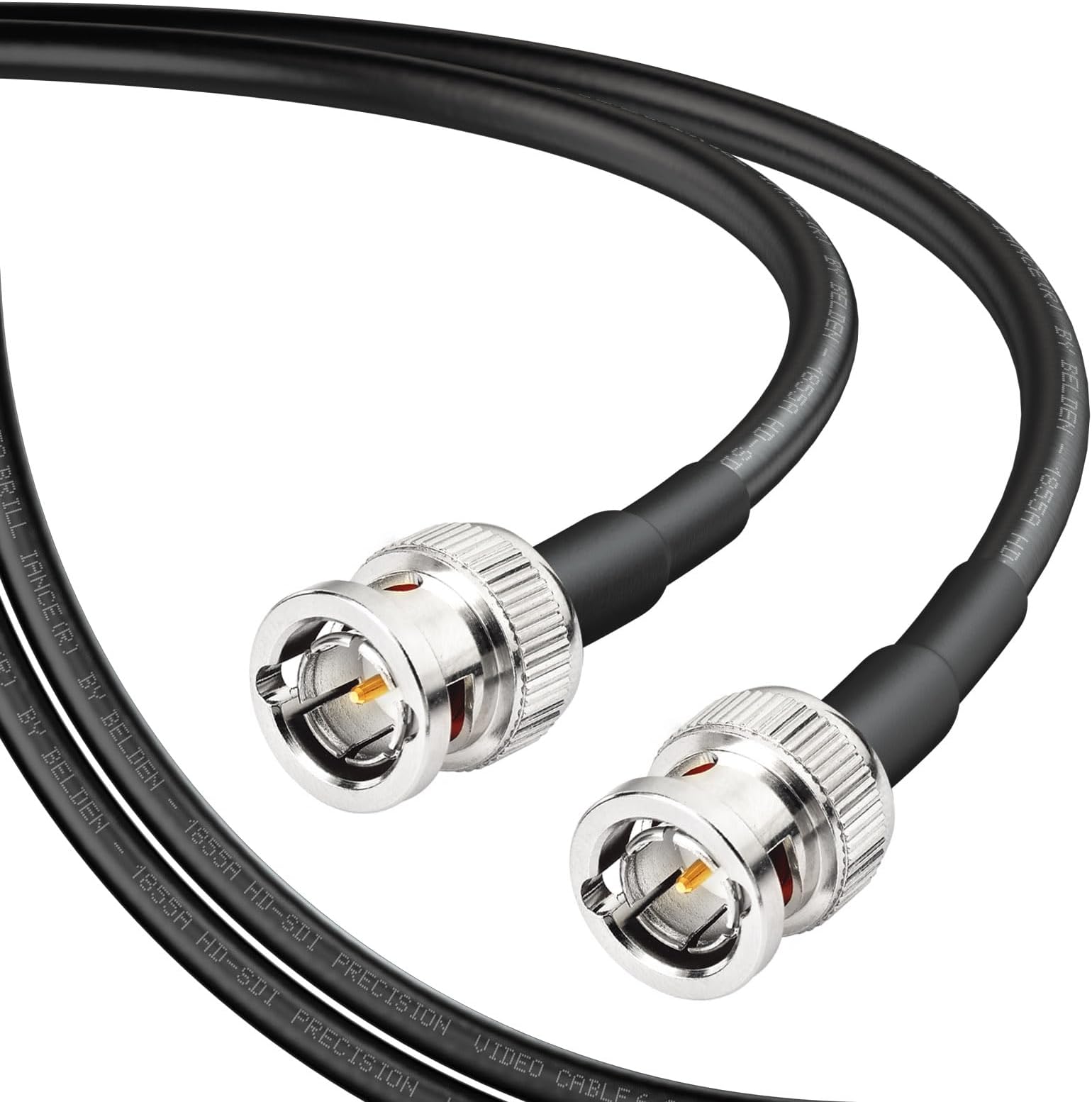 Superbat HD/3G/6G SDI Cable 1m, 75 Ohm BNC Male to Male, Thin Belden 1855A