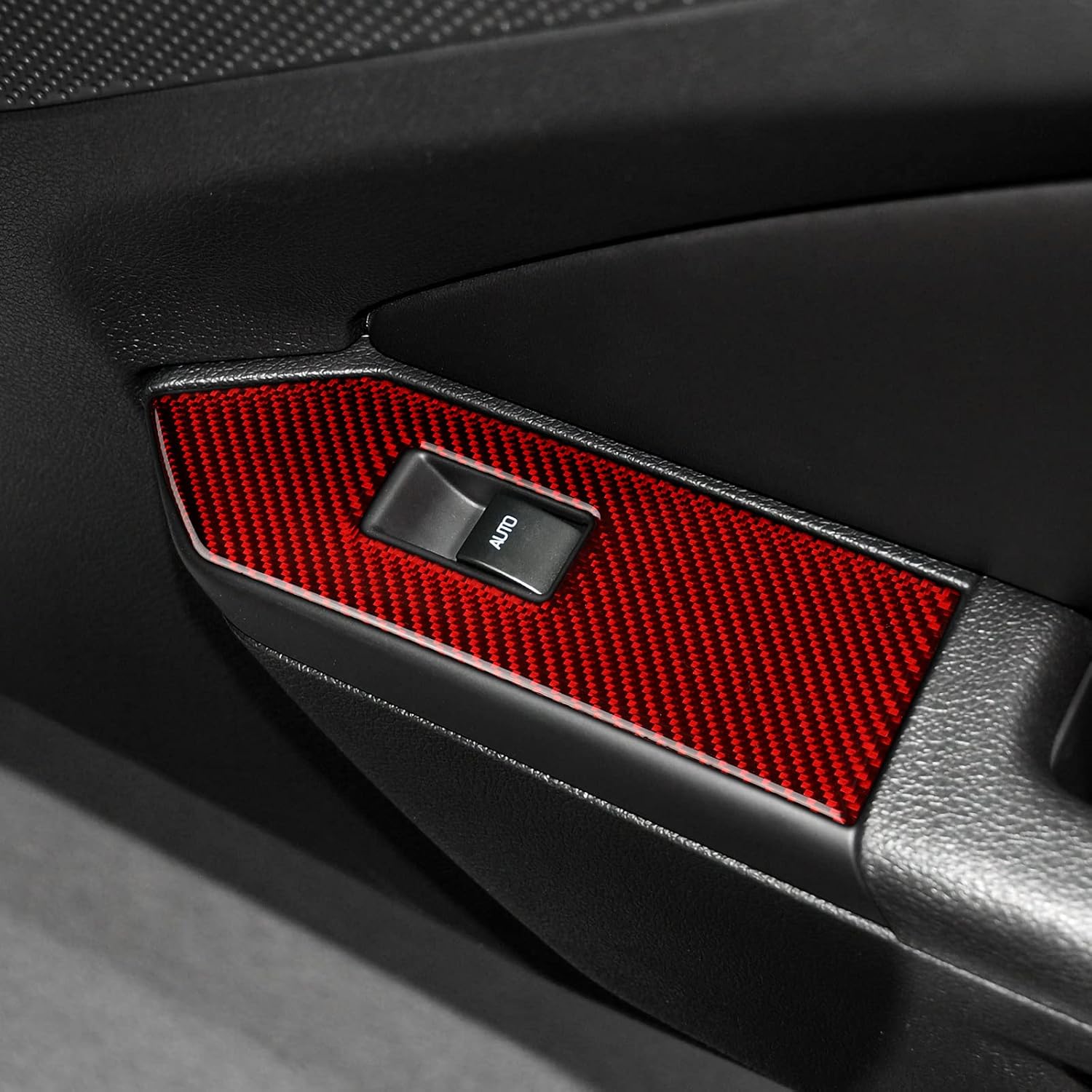 Car Window Switch Control Panel Stickers Interior Trim Cover for Ford Mustang GT Shelby 2009 2010 2011 2012 2013 2014 Accessories Carbon Fiber Decal