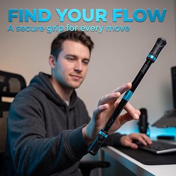 Black Finger Pen Mod Gaming Spinning Cool School Supplies Demon Slayer Pens with Shock Weighted Ball Finger Rotating Pen D, Ballpoint
