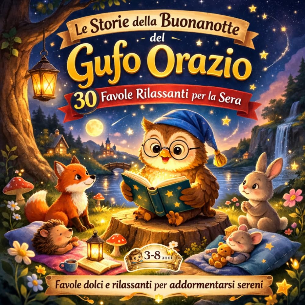 Le Storie della Buonanotte del Gufo Orazio: 30 Favole rilassanti per la sera
