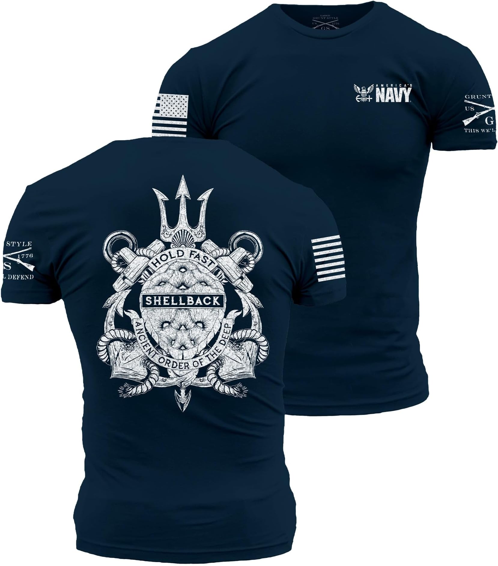 Grunt Style Shellback Seal USN Men's T-Shirt