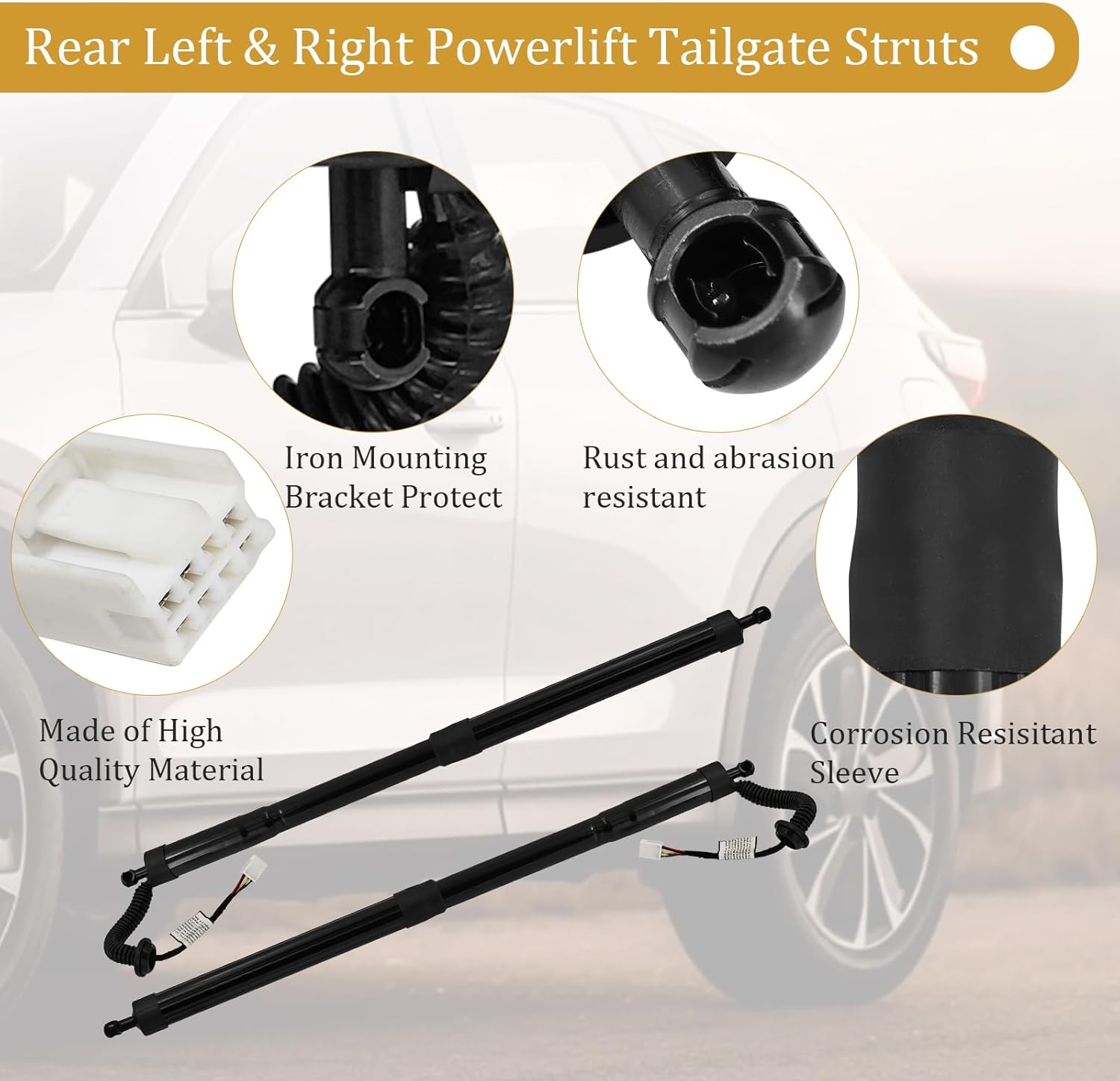 KB8C636EX KB8C626EX Rear Left & Right Powerlift Tailgate Struts Replacement for Mazda CX-5 KF 2.0l 2.5l 2017-2024, Liftgate Power Support Shock Struts KB8C-636-EX KB8C-626-EX