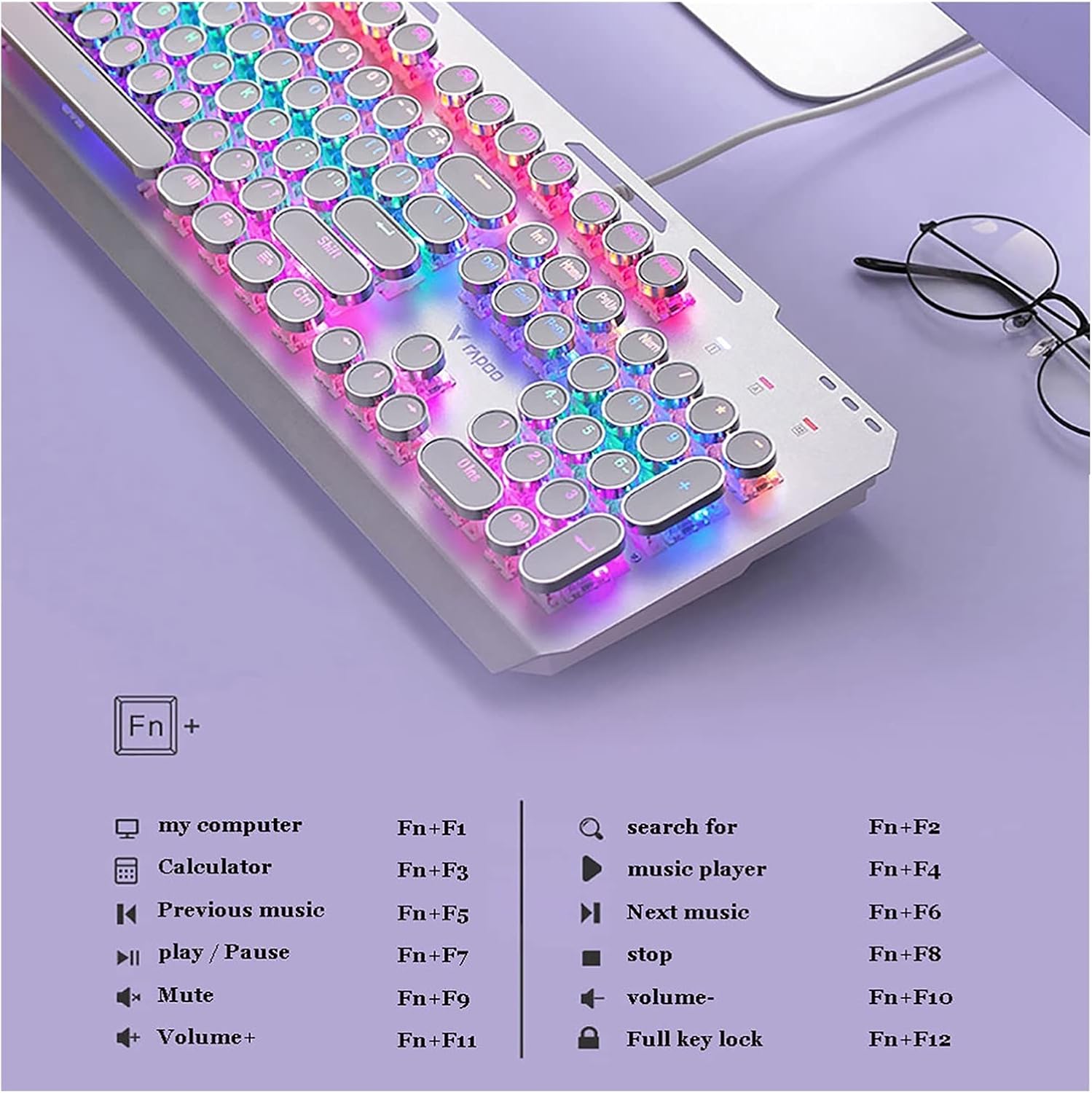 8, Windows7 Punk Version Mechanical Keyboard Wired Keyboard Game