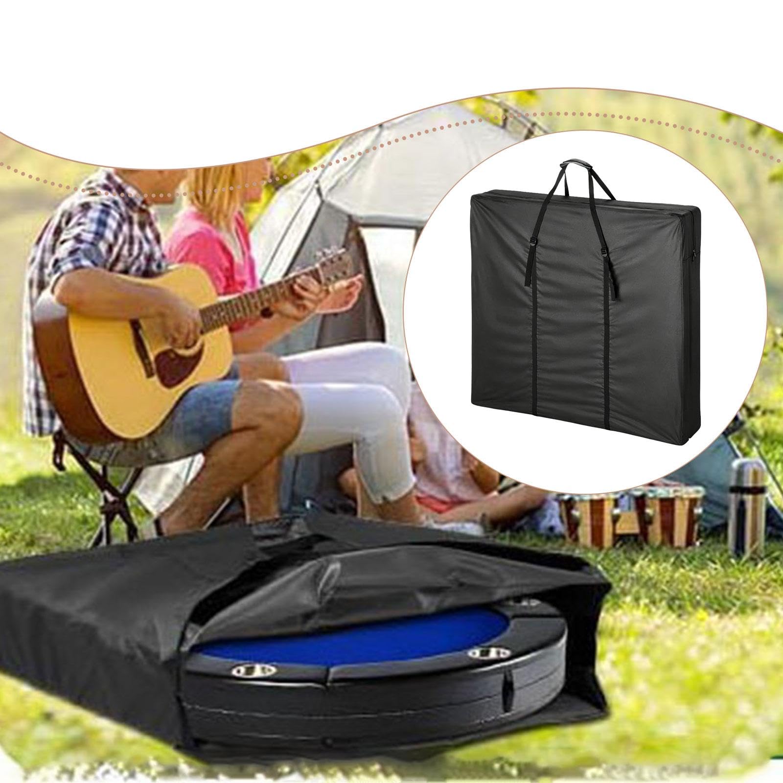 Funda para Mesa Plegable, Bolsa de Almacenamiento Impermeable Resistente
