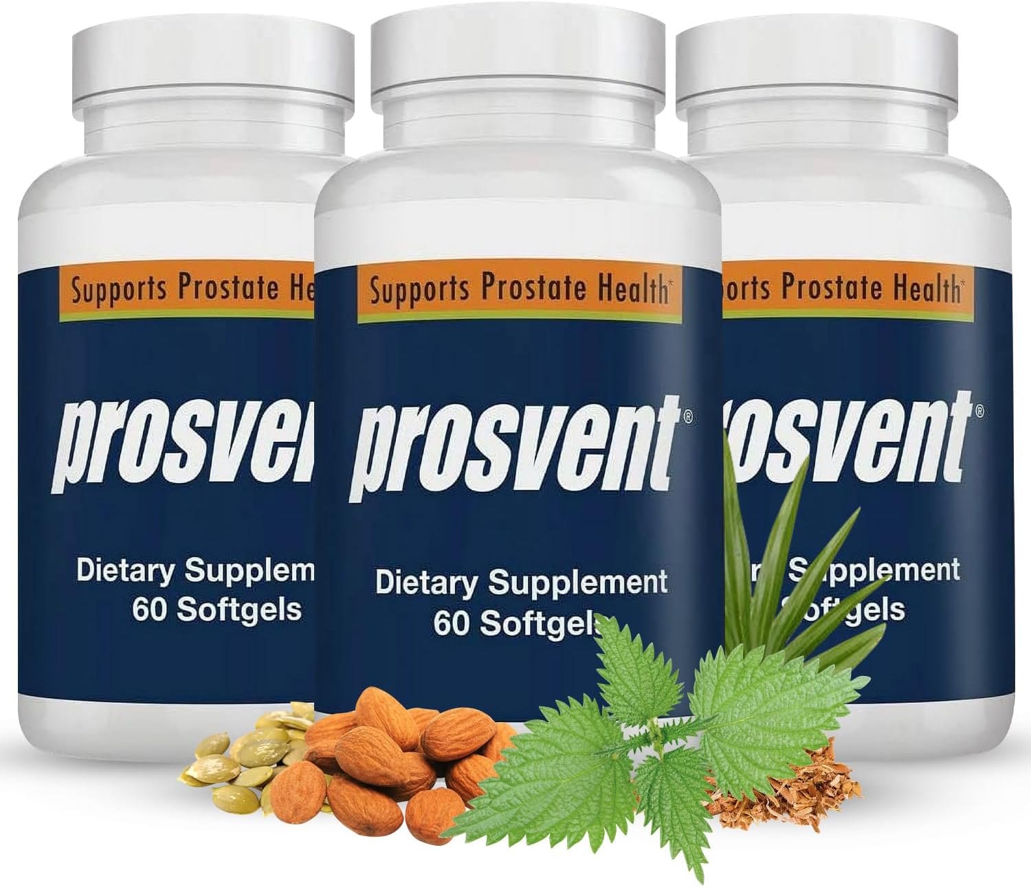 Prostate support supplement with beta sitosterol, saw palmetto, zinc