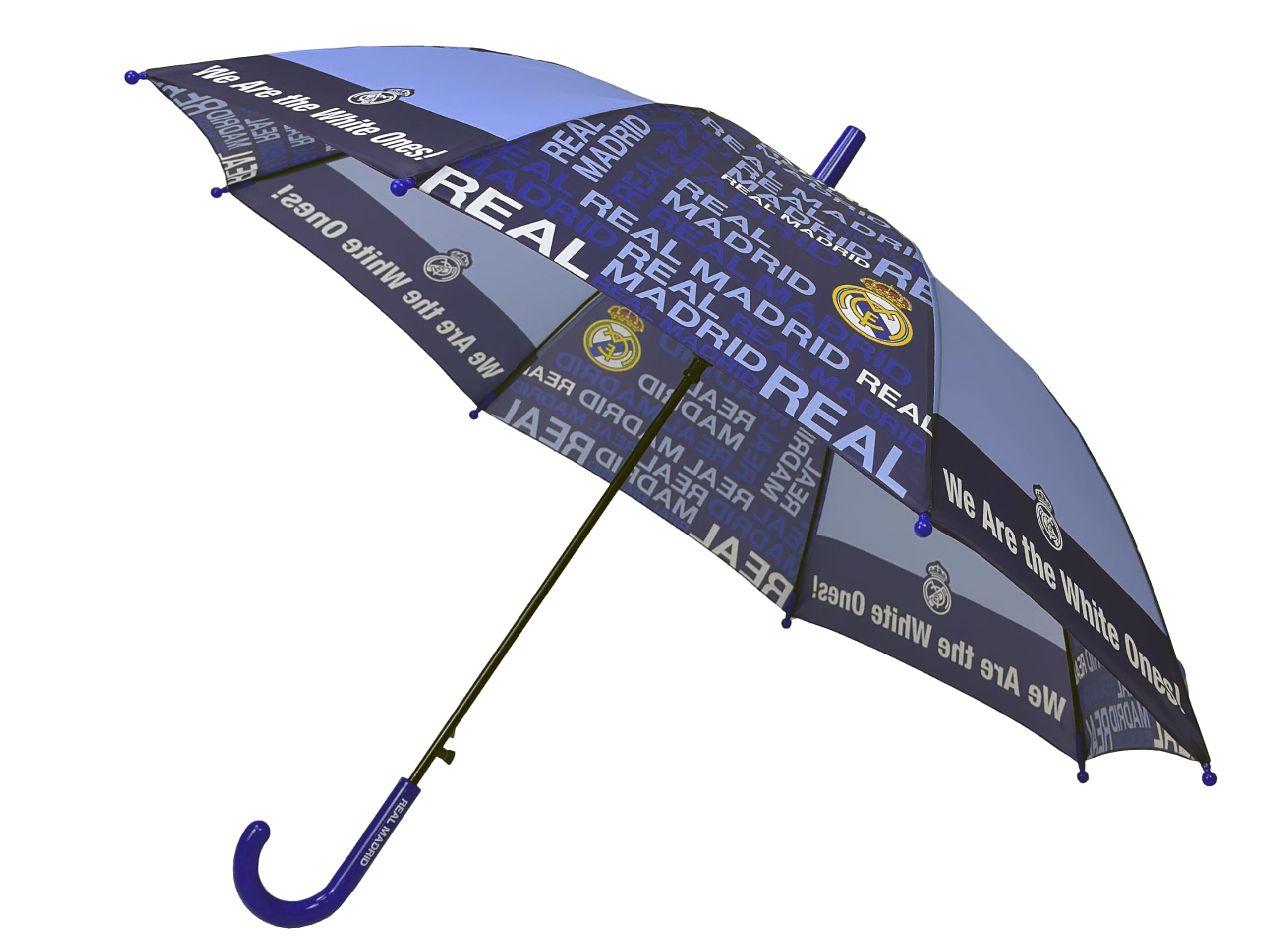 CYPBRANDS Real Madrid - Automatic Umbrella, Children's Umbrella, Multi-Colour, Official Product, blue