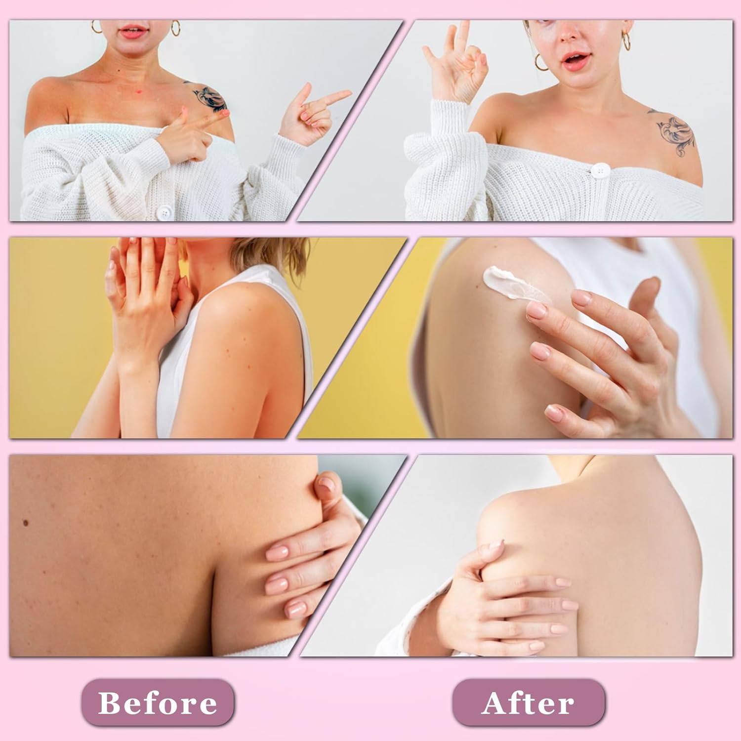 Charunee Champagne Lift Firming Body Cream, Moisturizing Champagne Body Firming Cream for Skin Tightening, Hydrates Dry Skins on Arms & Legs (Rose, 8 Fl Oz) - Image 6