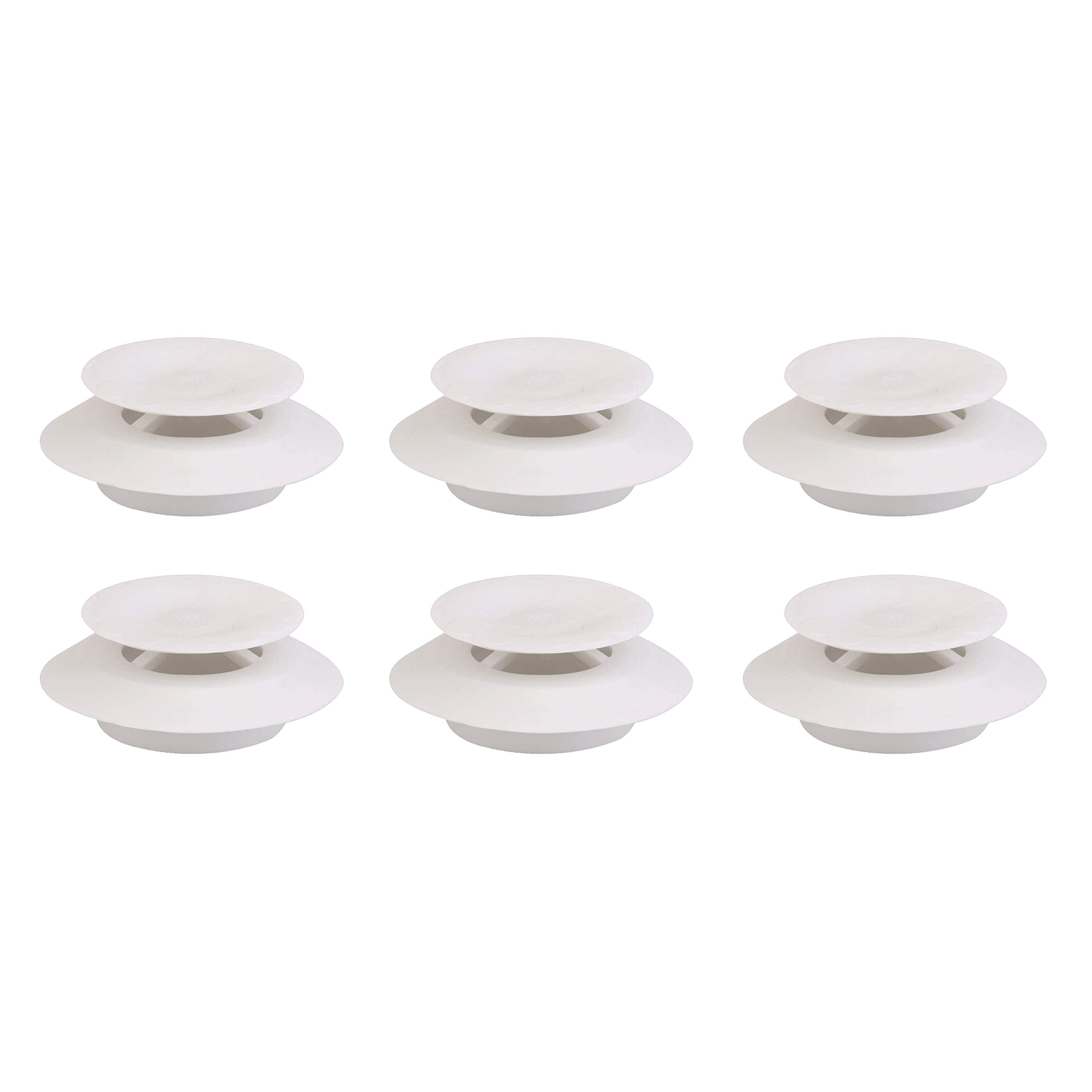 Pofet White 6Pcs Bathroom Supplies Rubber Sink Stopper Bathtub Drain Plug For Home (White)