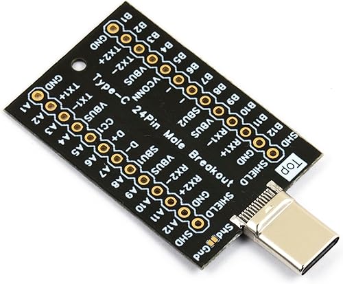 Miniatura 2 de USB Tipo-C Breakout Board Conector Macho 24 Pines Full Pins Salida Chapado En Oro PCB USB C Puerto Reemplazo