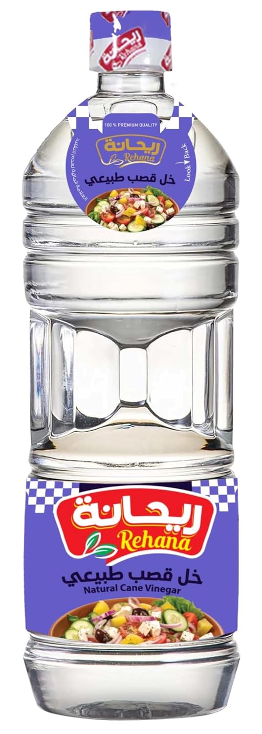 خل طبيعي من ريحانة، سعة 1 لتر (عبوة من 4 قطع)
