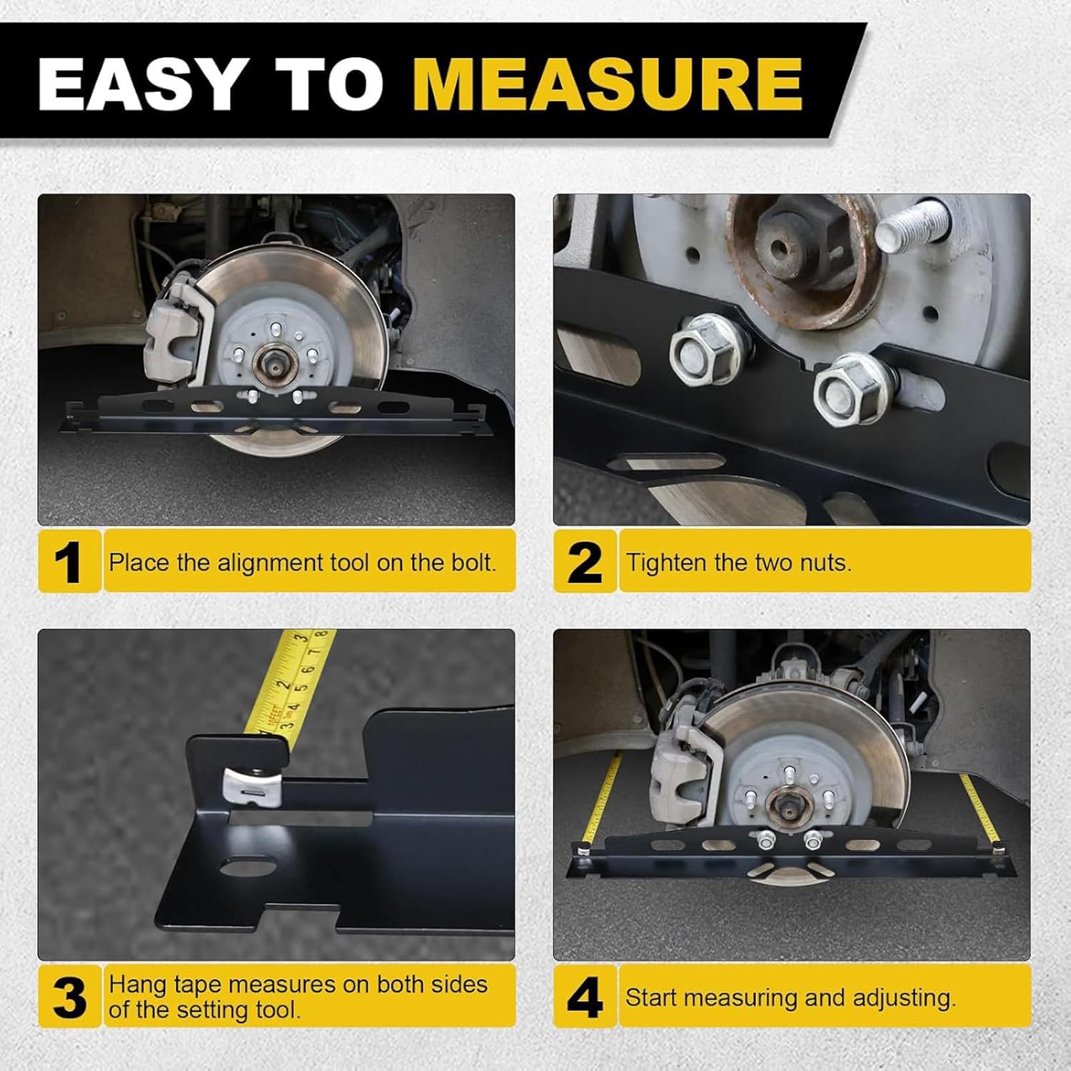 Strong Toe Alignment Tool General Not Slip Design Accuracy Tool for Vehicle Wheel Measurement