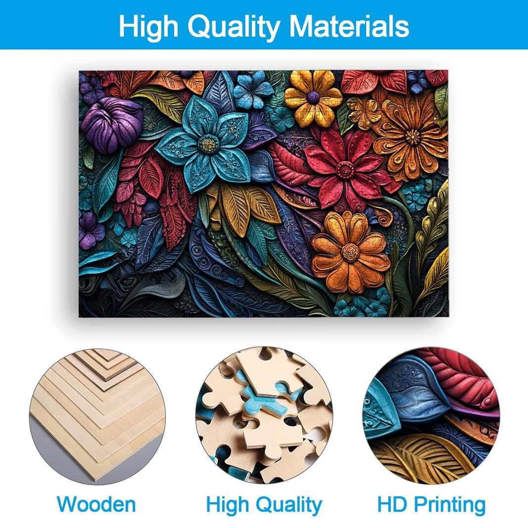 Puzzle 5000 Piezas, Puzzle Color de Madera para Adultos, Regalos -2442