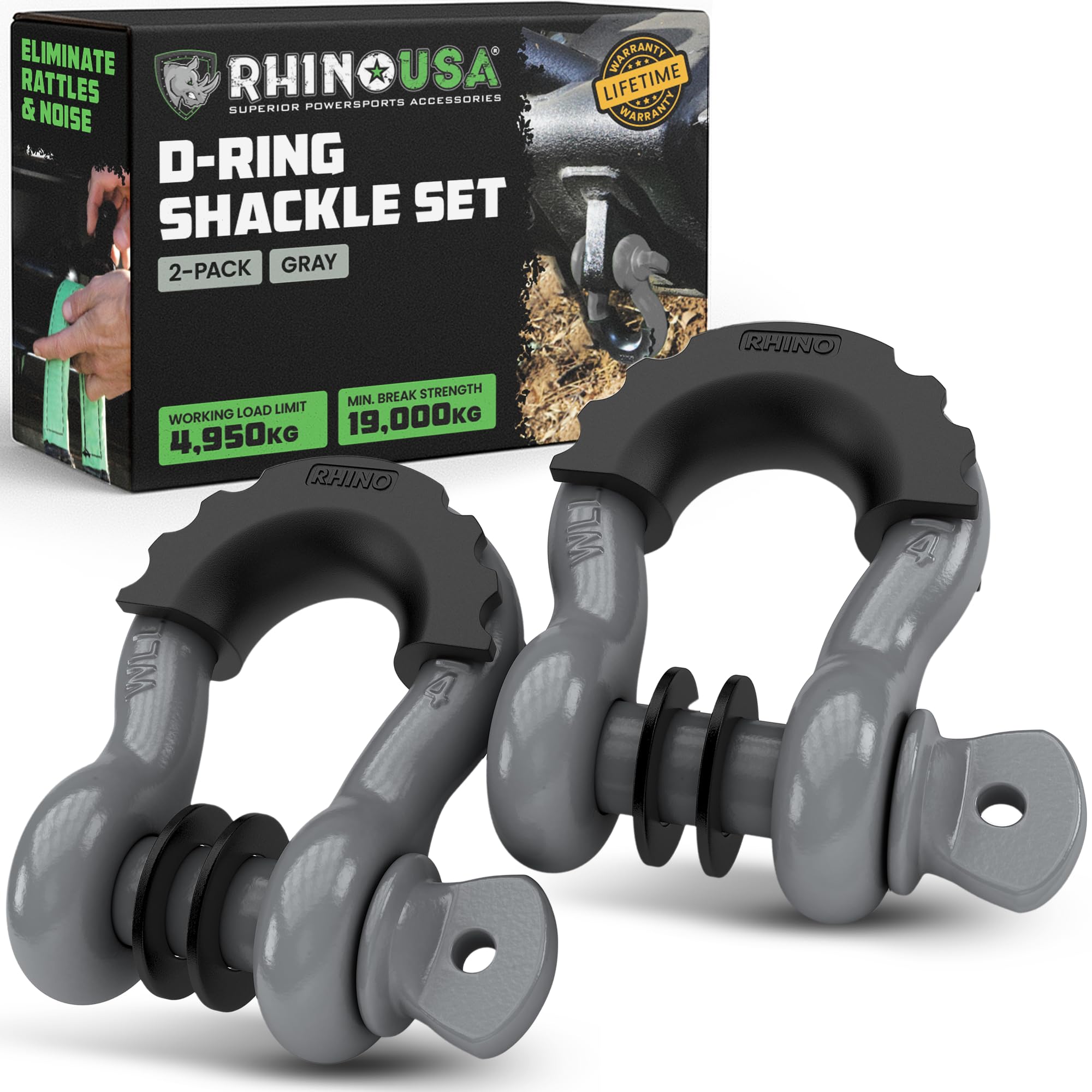 Grilletes D-Ring de 18.983 kg para un remolque seguro y rescates 4x4 extremos 8