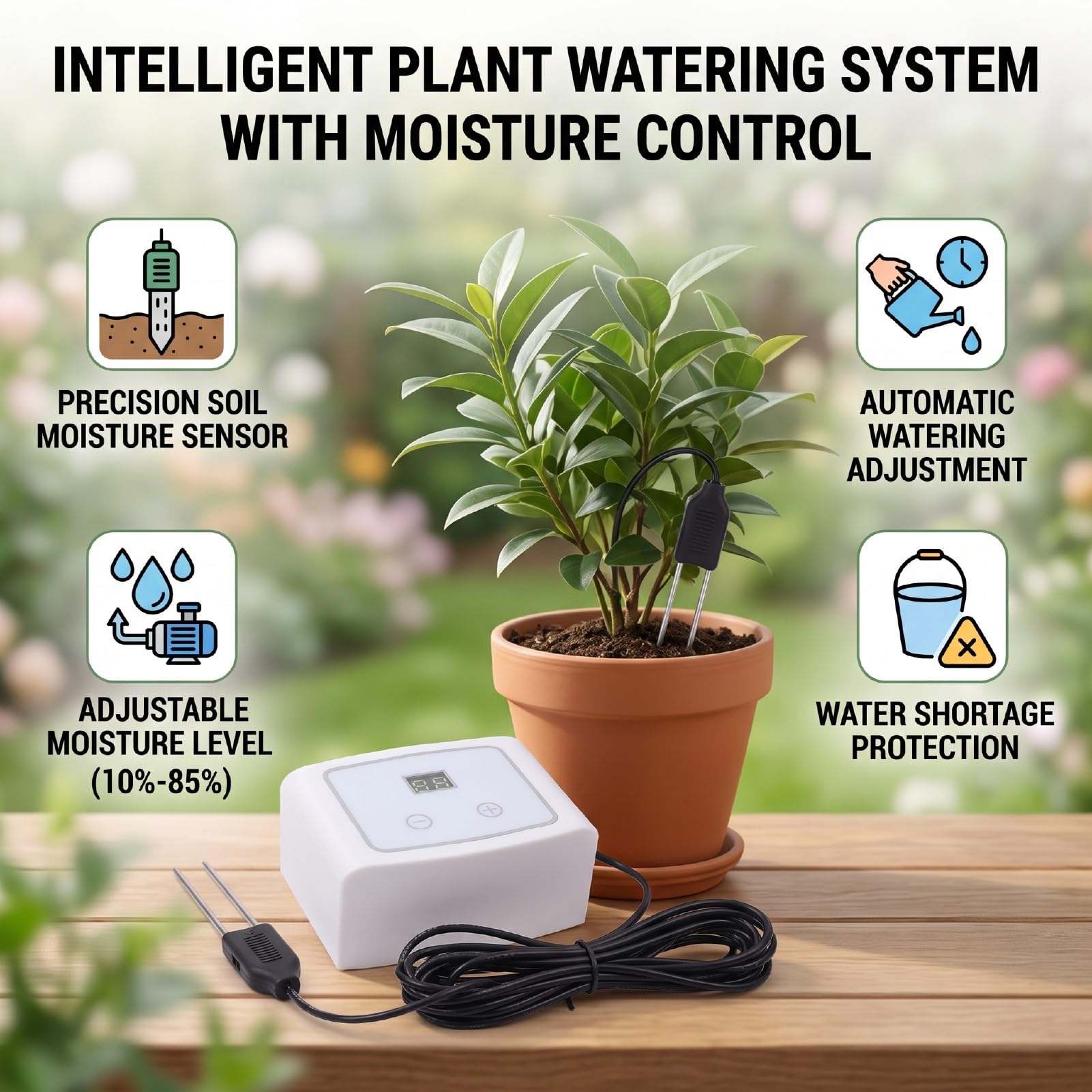 Jiawu Arroseur automatique pour plantes en pot