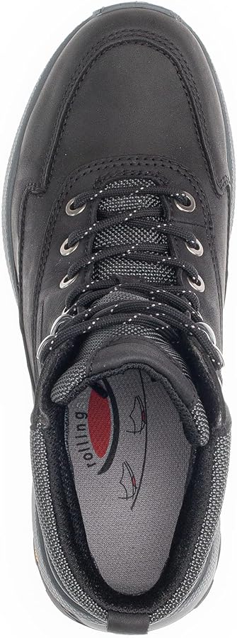 Gabor Mujer Botines, Señora Botines Con Cordones,Plantilla Desmontable,Gore Tex,Media Bota,Bota Con Cordones,Negro (Schwarz),37 EU / 4 UK