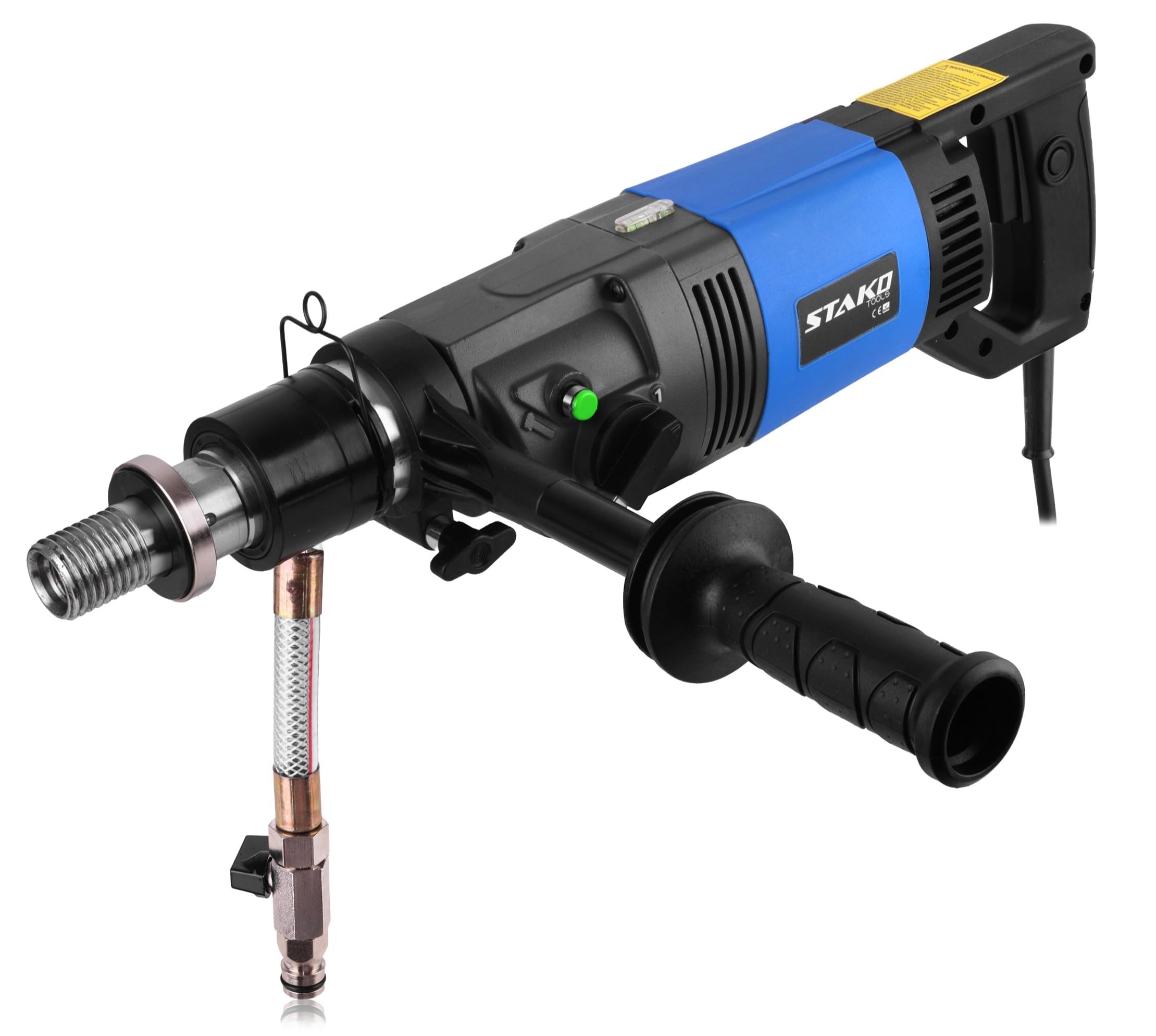 STAKO Wiertnica diamentowa do betonu 2300 W Ø202 mm mikroudar PRCD | 2300 W, Wiercenie do Ø202 mm, Mikroudar, 2 biegi, PRCD, Do betonu, żelbetu i cegły, Wiercenie na mokro i sucho