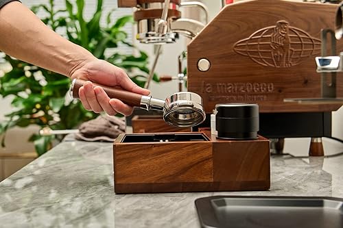 Miniatura 5 de IKAPE V3 Espresso Knock Box caja organizadora de café expreso de 2126in para almacenamiento manipulador y distribuidor de 165 a 173 pulgadas base de