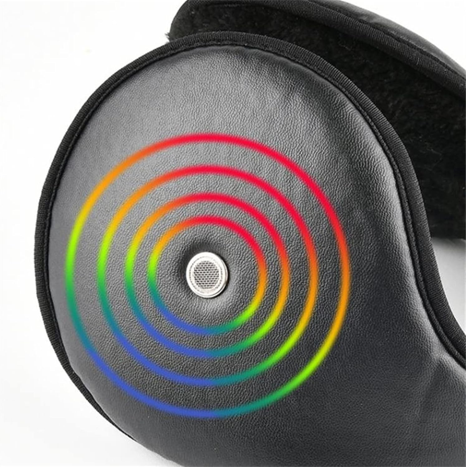 Men Winter Earmuffs Winter Ear Protection Cold Men's PU Earmuffs for Outdoor Cycling Running