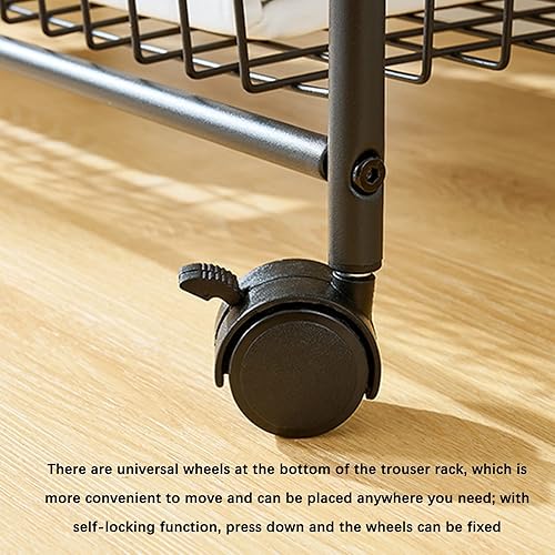 Miniatura 6 de LXBAMKEA Perchas multifuncionales para pantalones percheros de ropa extraíbles perchero para pantalones con 20 ganchos de almacenamiento ropa
