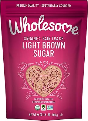 Wholesome Organic Light Brown Sugar, Fair Trade, Non GMO & Gluten Free, 1.5 Pound (Pack of 1)