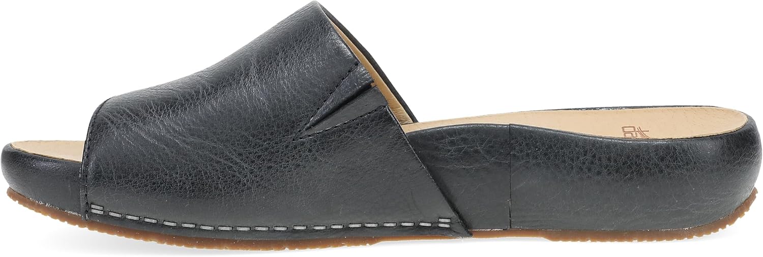 Dansko Women's Twyla Luxe Leather Slide Sandals — Minimalist Platform Slides with Cushioned Footbed, Breathable Leather Socklining & Durable Rubber Outsole - Image 6