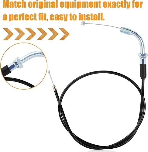 Miniatura 6 de QAZAKY Cable de acelerador para 49 cc, 50 cc, 70 cc, 90 cc, 110 cc, 125 cc, 140 cc, 150 cc, 200 cc, Pit Dirt Pocket de 4 tiempos, CRF50, CRF70,