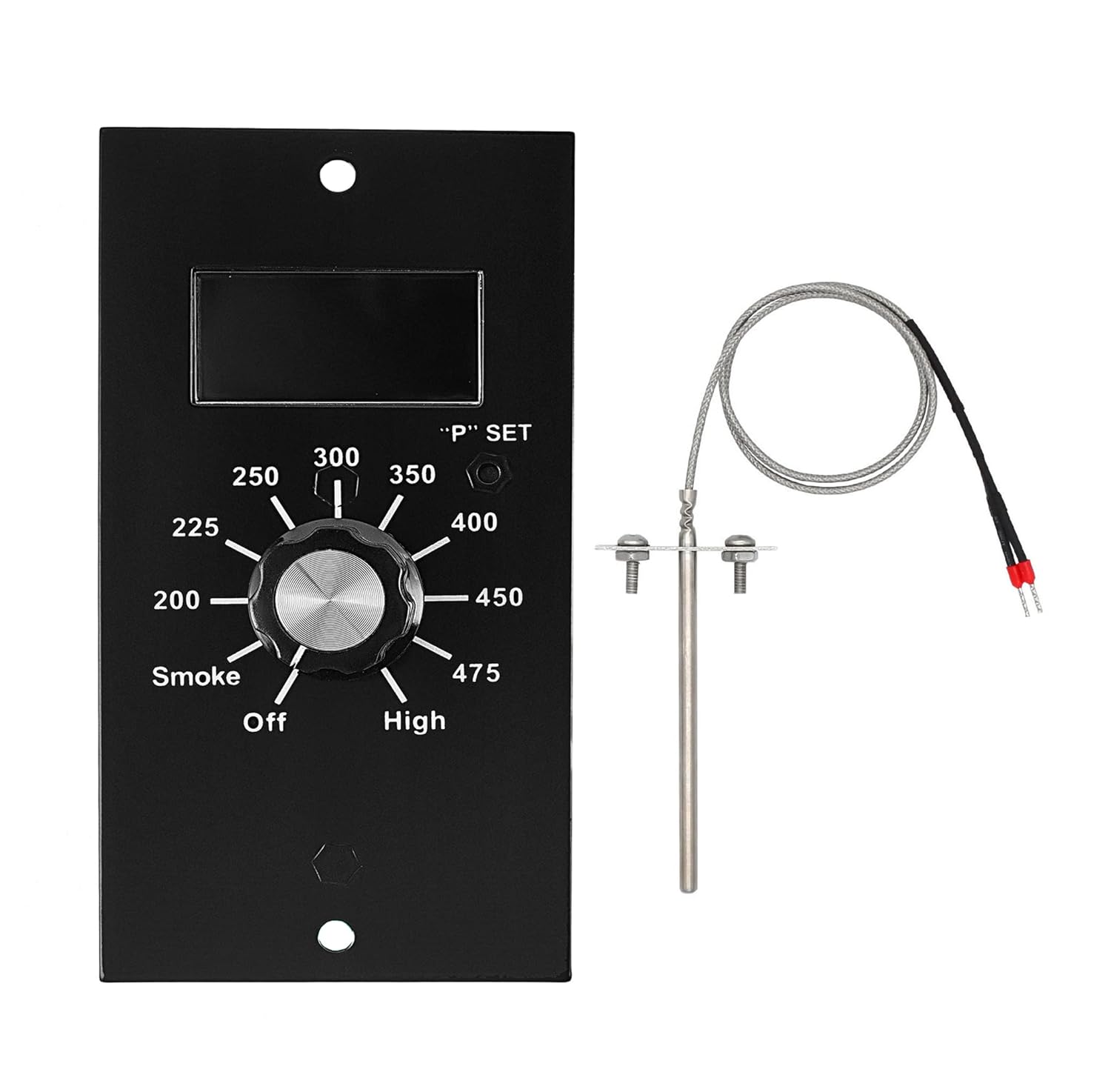 Digital Thermostat Control Board Kit with LED Display and 7" RTD Temperature Sensor, Replacement