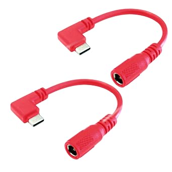 Heated Jacket Charger USB Voltage Step Up DC Plug for Milwaukee, Dewalt, Snap-on, Metabo, Revean, Craftsman, AEG, Makita 2, Red