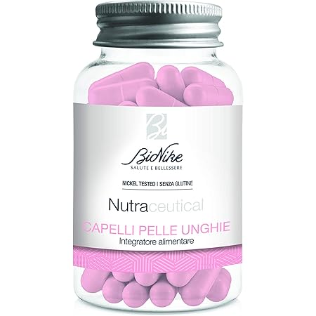 Bionike Nutraceutical Capelli Pelle E Unghie Integratore Alimentare Per Migliorare Dall Interno Il Benessere Della Pelle E Gli Annessi Cutanei Flacone 60 Cps 30 Gr Amazon It Salute E Cura Della Persona