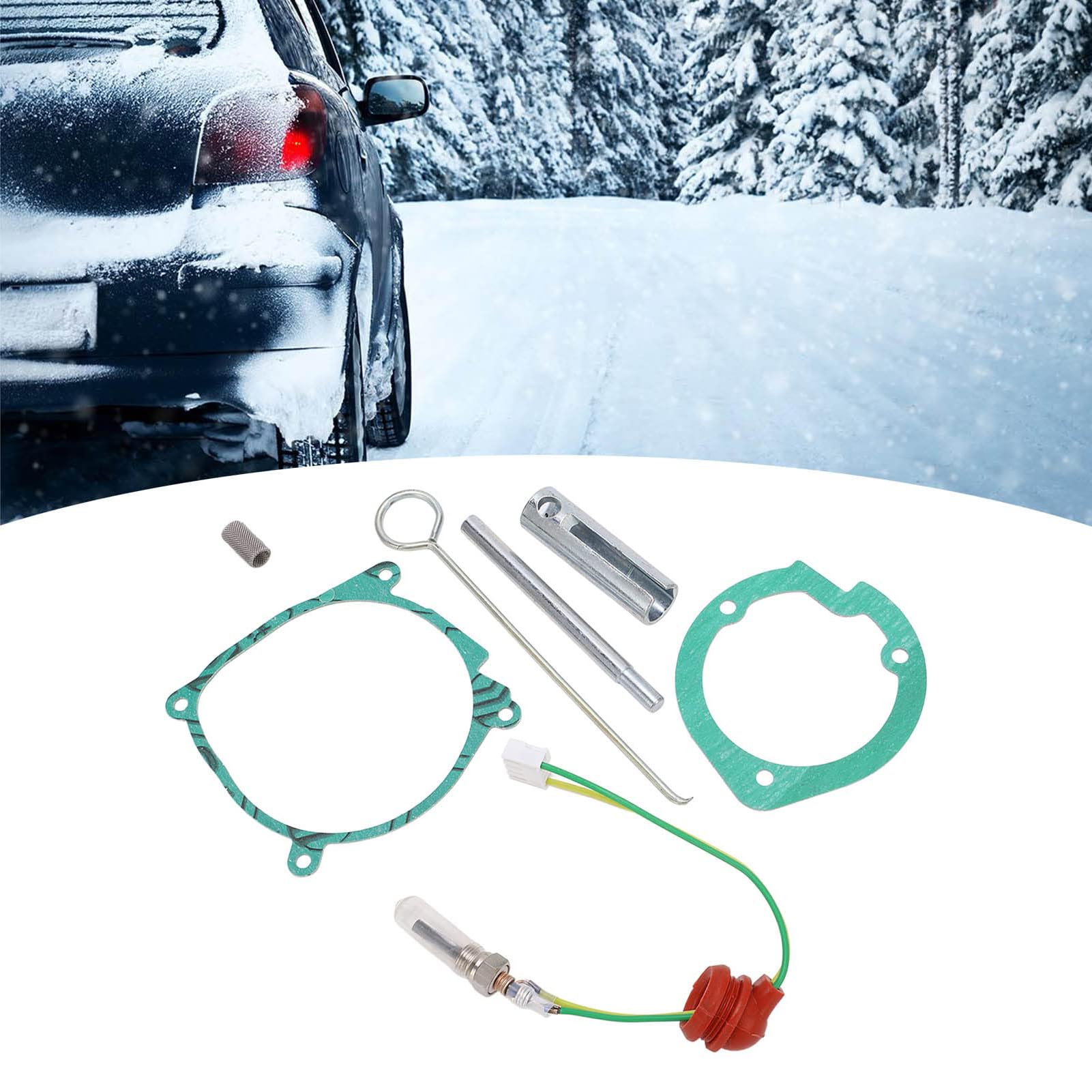 Kit 7 Pezzi Candelette E Guarnizioni In Nitruro Di Silicio 12V Per Riscaldatori Diesel Webasto/Eberspacher 5KW
