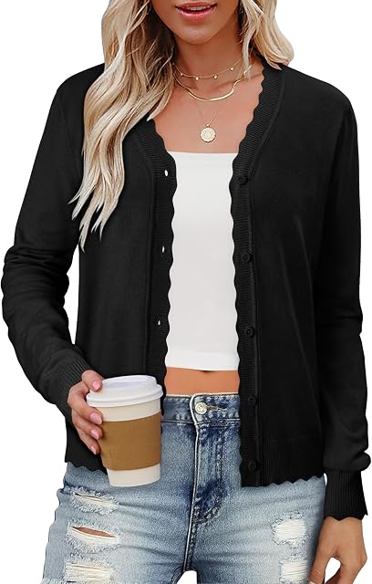 CHICZONE Femmes en tricot souple Cardigan mode Dressy Button Down Sweater Long Sleeve Vêtements occasionnels S-XXL
