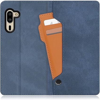Amazon Co Jp Loof Storage Aquos シンプルスマホ5 ケース カバー 手帳型 手帳型ケース アクオス スマホケース カード収納 ベルトなし マグネットなし カードホルダー スタンド ホエールブルー 家電 カメラ