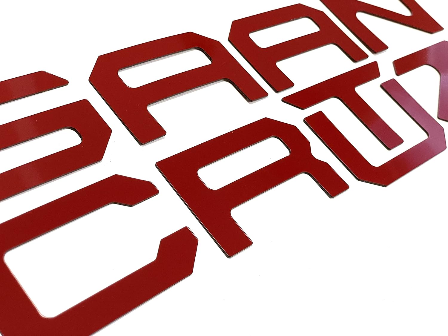 Rear Tailgate Letters Compatible with Santa Cruize 2022-Up ABS Plastic Inserts NOT Thin Decals (Gunmetal)