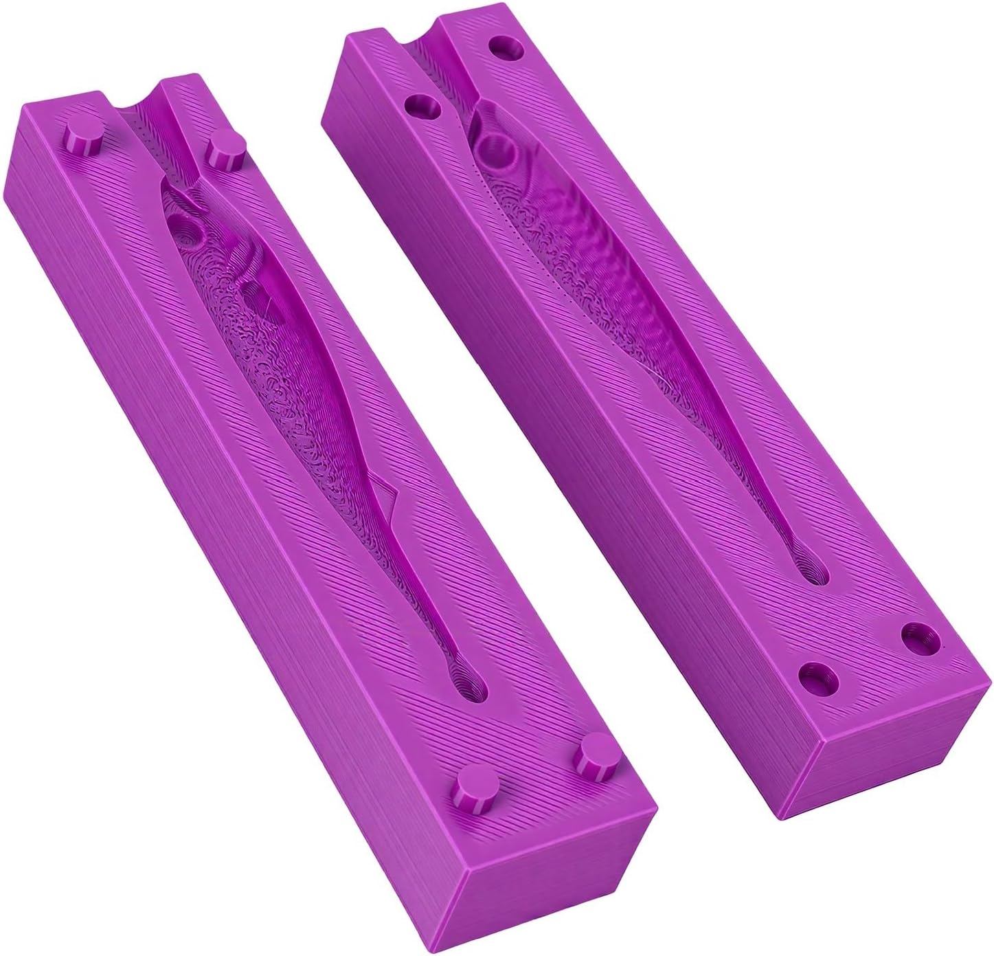 Soft Lure Mold 2 Part for DIY Bait Making, 4.92 x 1.06 x 1.42 in Reusable image 4