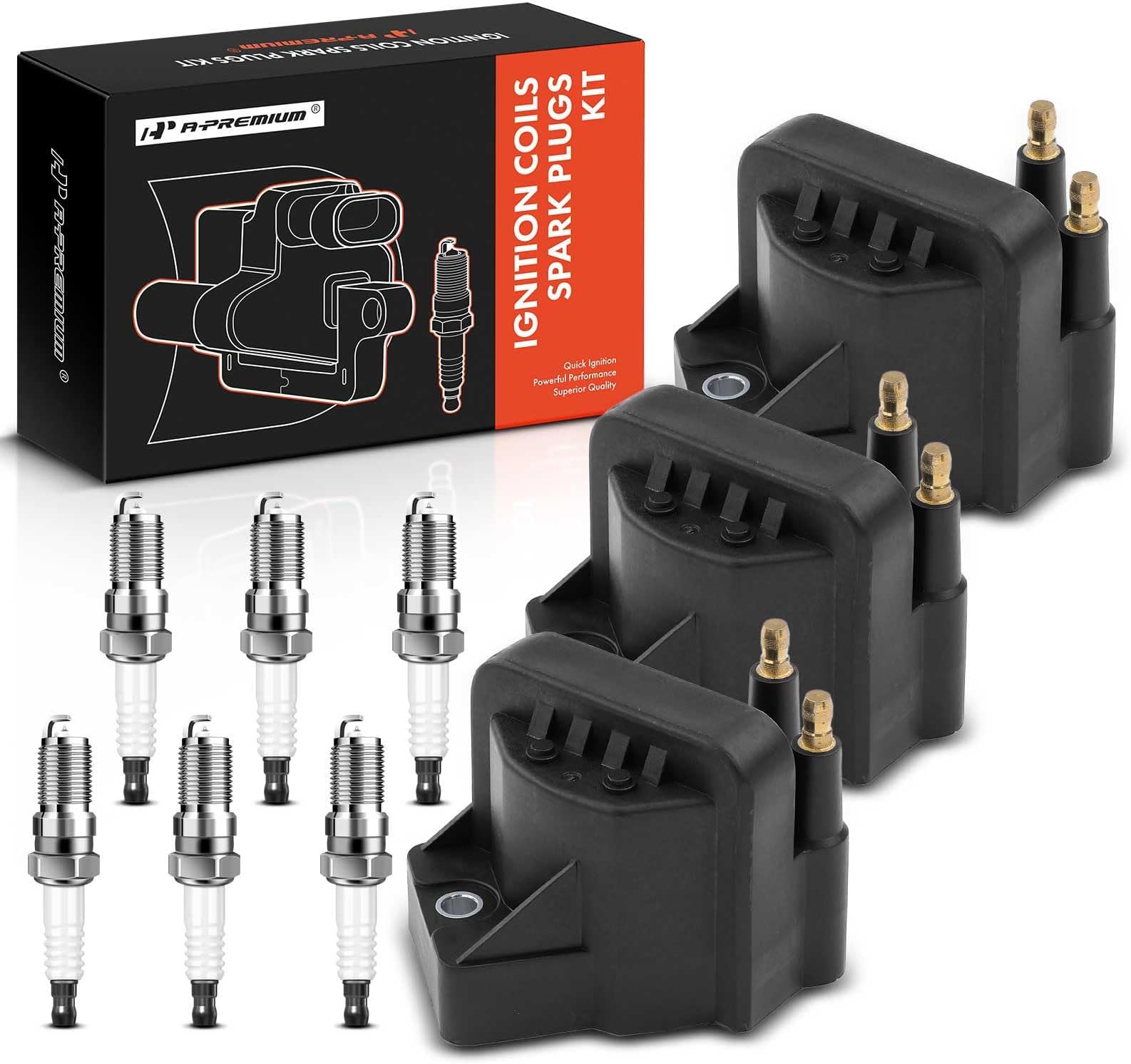 A-Premium 6-Piece Spark Plug Wire Set For Chevrolet Impala, Buick Century, Pontiac Grand Prix & More - View #5