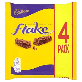 Original Cadbury Flake Chocolate Bar, 80 g Pack of 8 Imported from the UK England