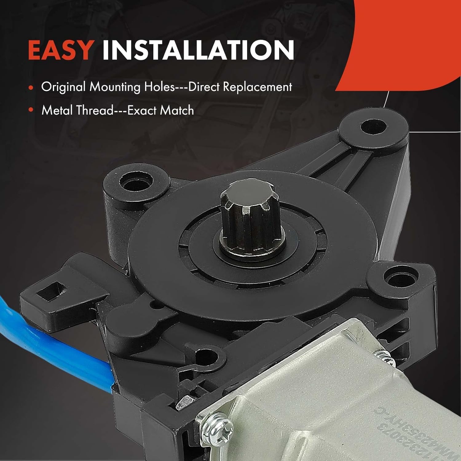 A-Premium Power Window Lift Motor Compatible with Jeep Cherokee 1997-2001 & Dodge Ram 1500 Van 1999-2003, Ram 2500 Van 1999-2003, Ram 3500 Van 1999-2003 & Chrysler Sebring 1996-2006, Replace# 55154960