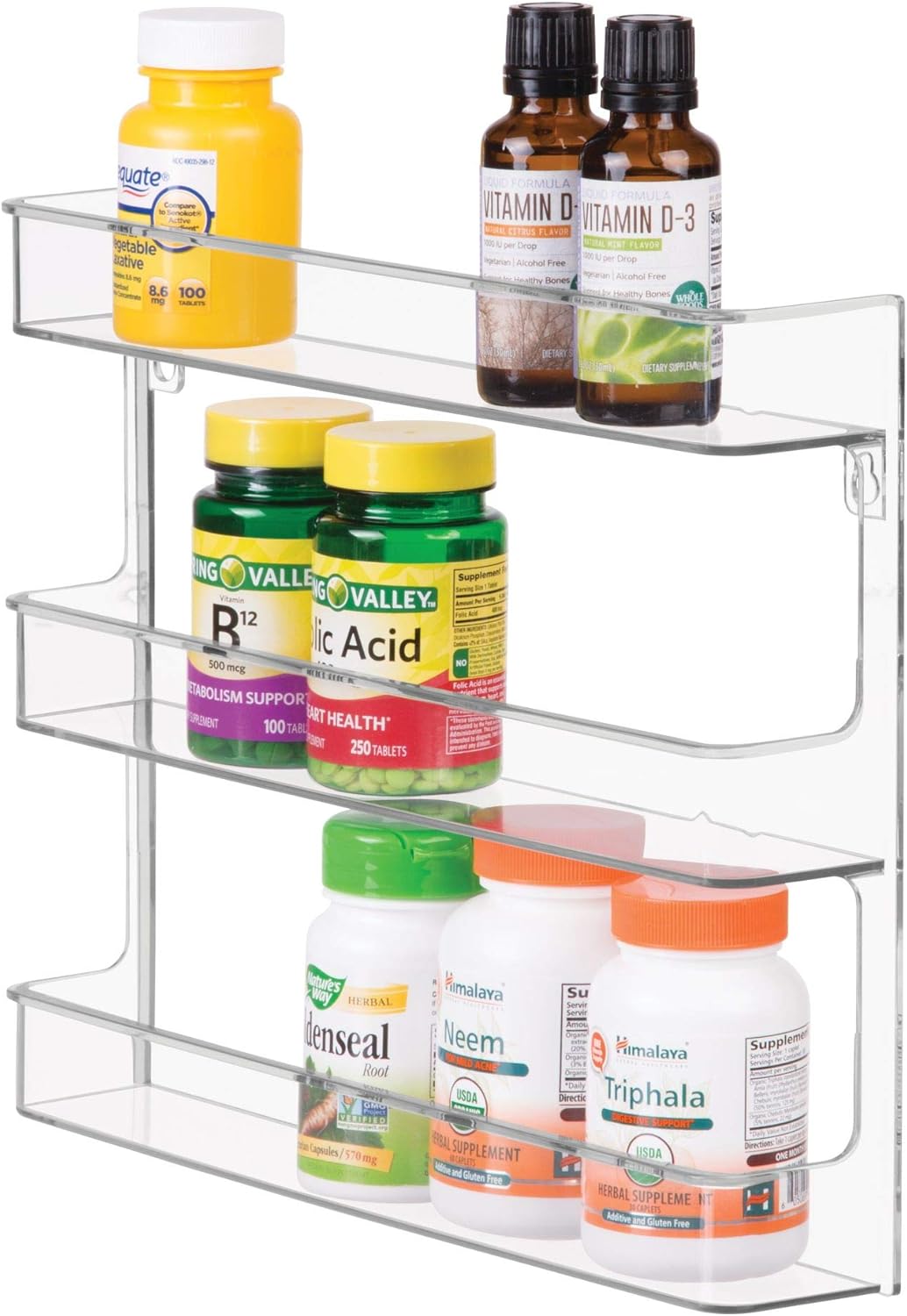 iDesign Hanging Nail Polish & Cosmetics Organizer, The Clarity Collection – 8.78" x 2.02" x 11.07", Clear Pack of 1 image 8 of 10 B073DM1ZXK