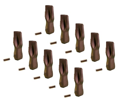 Diente de cucharón retroexcavadora 195-7206  Punta larga, compatible con adaptadores de cucharón serie CAT DRS200 (10)