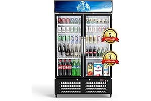 25 Cubic Feet Chest Commercial Display Fridge with Front LED Light