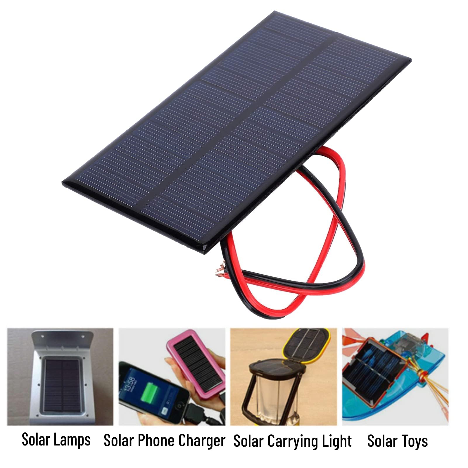 Panel słoneczny, 3 sztuki panelu słonecznego DC 6V 1W, moduł zasilania ogniw, panel słoneczny z polikrystalicznego krzemu z kablem 30 cm