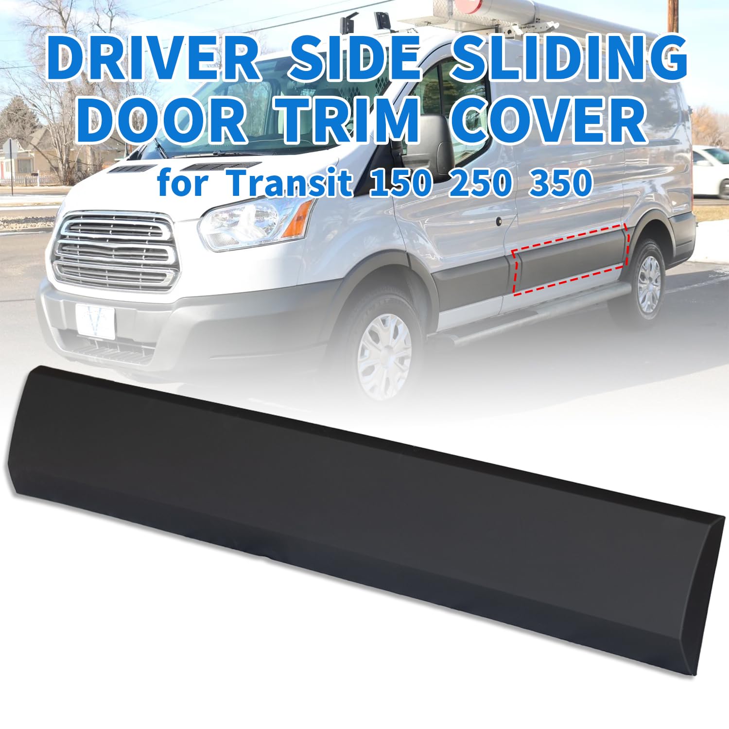FOR FORD TRANSIT 2015-2019 SIDE SLIDING DOOR TRIM MOLDING